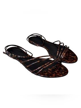 NWOB SCHUTZ Tortoise Shell Patent Leather Sandals
